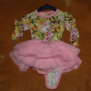 Floral pink tutu dress Rock your Baby